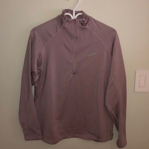 purple nike half zip
